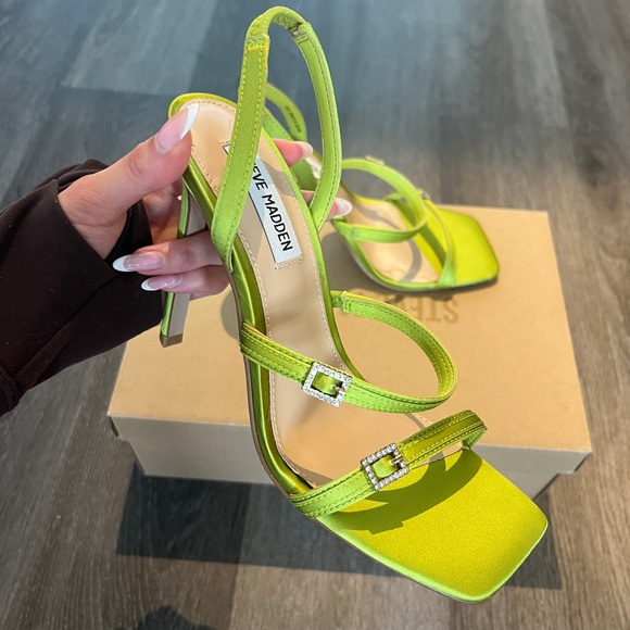 Steve Madden Shoes - Steve Madden Neon Green Strappy Heels